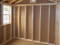 8x10 Peak Roof Style Storage Shed Interior