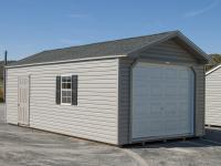 12x24 Peak Garage with Vinyl Siding for sale at Pine Creek Structures