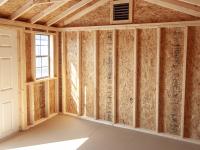 Inside: 10x12 Storage Shed With Peak Roofline