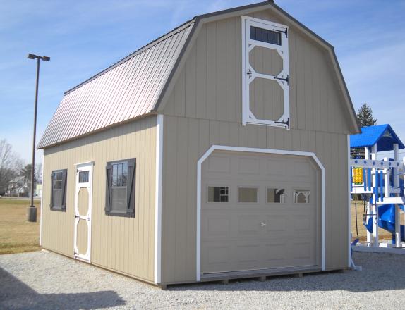 14'x24' Two Story Barn Style Garage w /9'x7' Garage Door | Pine Creek ...