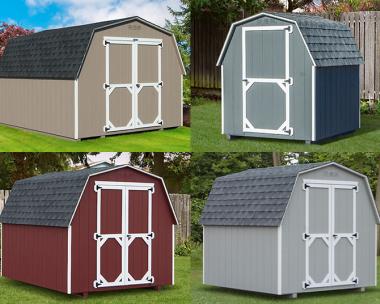 Custom Order a Madison Series (economy) mini barn style storage shed from Pine Creek Structures of Egg Harbor 