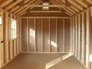 10x16 Cape Cod Storage Shed Interior